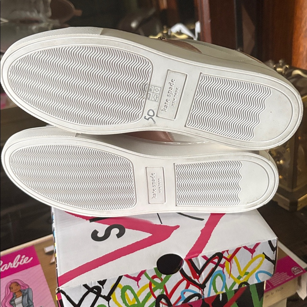 Kate Spade Women's Sneakers in White and Pink - Picture 11 of 11